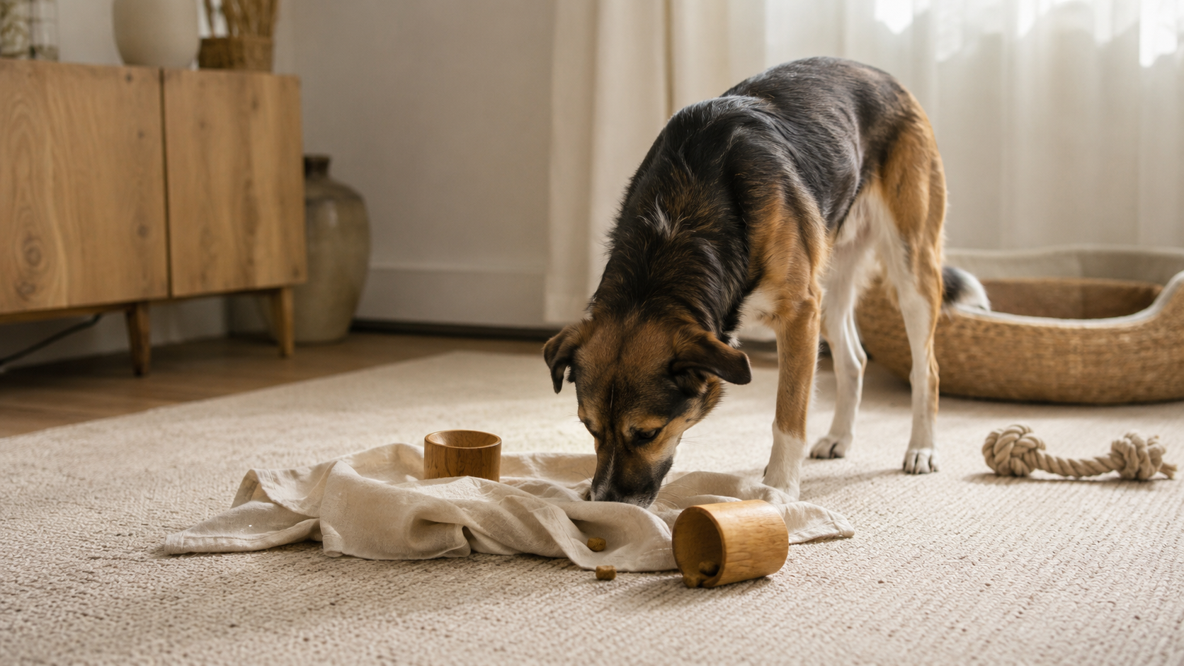 Hund zuhause beschäftigen: 9 Ideen für Kopf und Körper